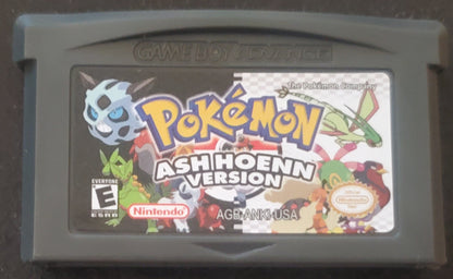 Pokemon Ash Hoenn GBA Video Game Rare GameBoy Advance Custom ROM