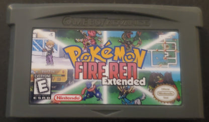 Pokemon FireRed Extended GBA ROM Hack Video Game Boy Advance
