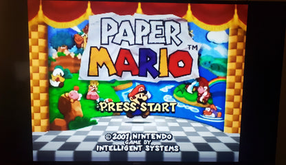Paper Mario N64 Nintendo 64 Video Game Cartridge 2000