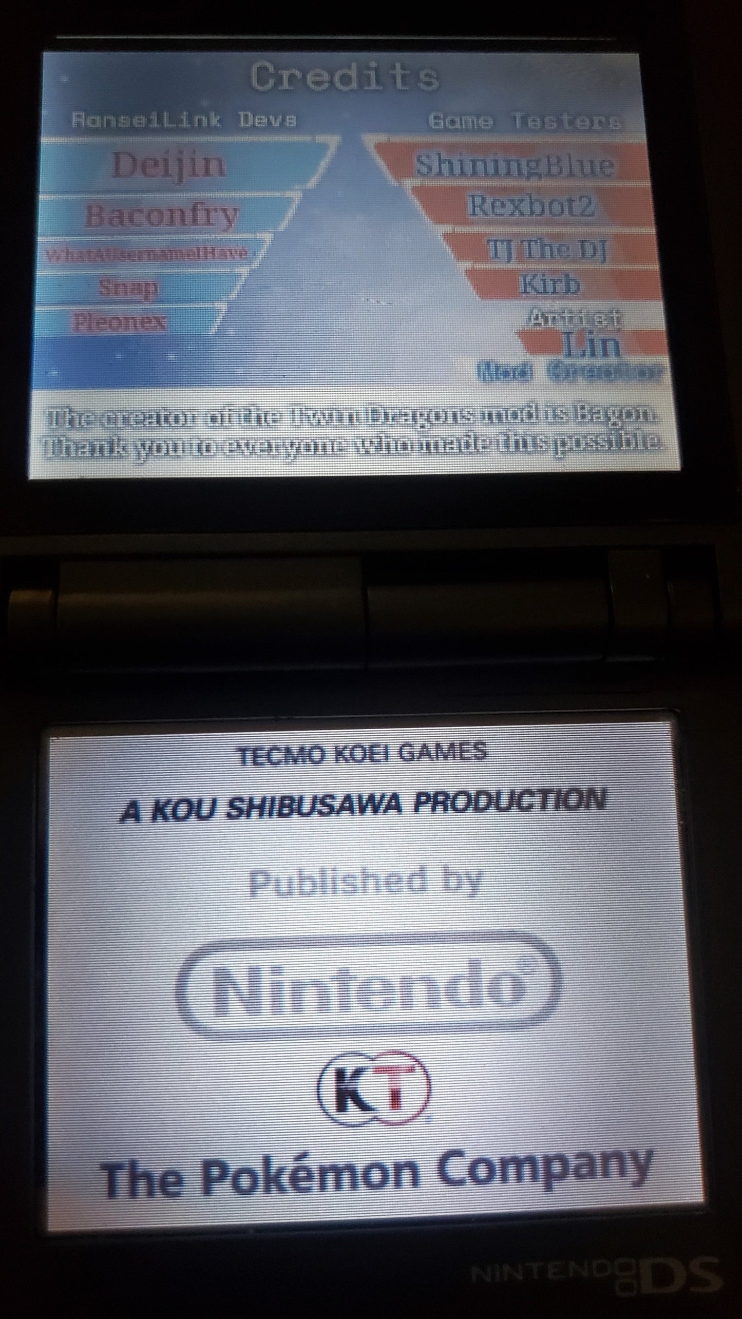 Pokemon Conquest Twin Dragons NDS Nintendo DS ROM Hack Video Game