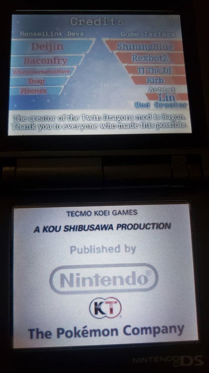 Pokemon Conquest Twin Dragons NDS Nintendo DS ROM Hack Video Game