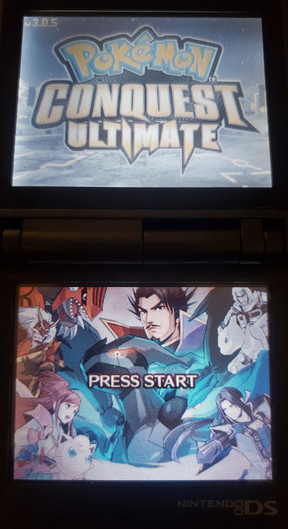 Pokemon Conquest Ultimate NDS Video Game Nintendo DS with Box ROM Hack