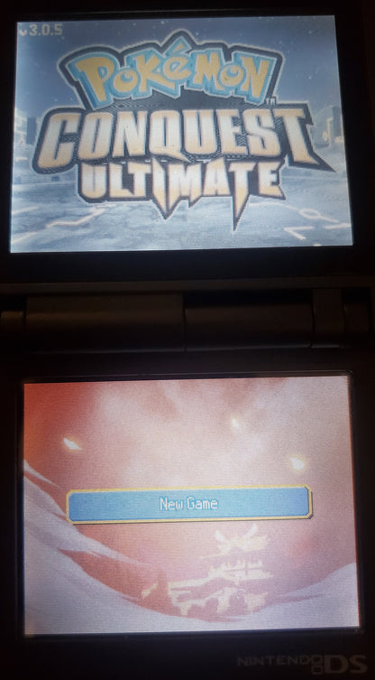 Pokemon Conquest Ultimate NDS Video Game Nintendo DS with Box ROM Hack