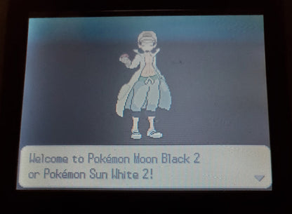 Pokemon Moon Black 2 NDS Video Game Nintendo DS with Box ROM Hack