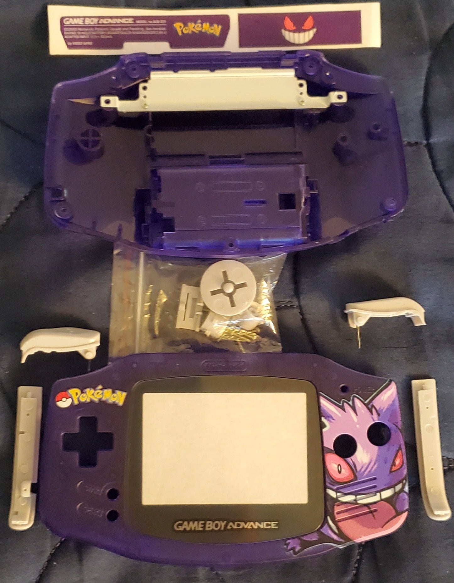 GBA Game Boy Advance Case Replacement Shell Full Housing Pokemon