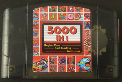 5000 in 1 N64 Video Game Cartridge Nintendo 64 GB, GBC, SNES
