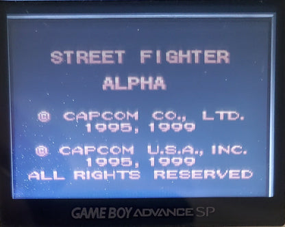 Street Fighter Alpha Gameboy Color GBC Video Game Catridge 2000
