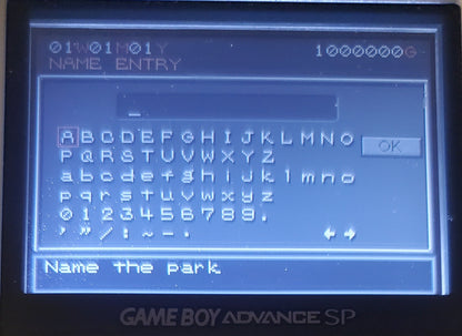 Jurassic Park 3 Park Builder GBA Video Game Boy Advance 2001