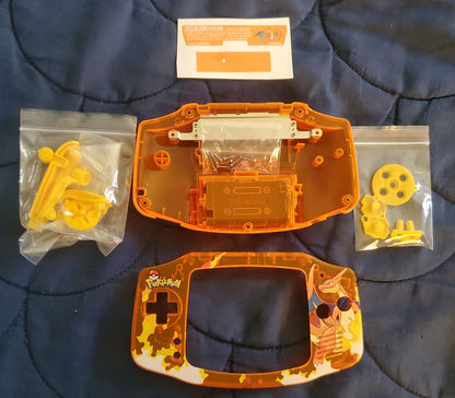 GBA Game Boy Advance Case Replacement Shell Full Housing Pokemon