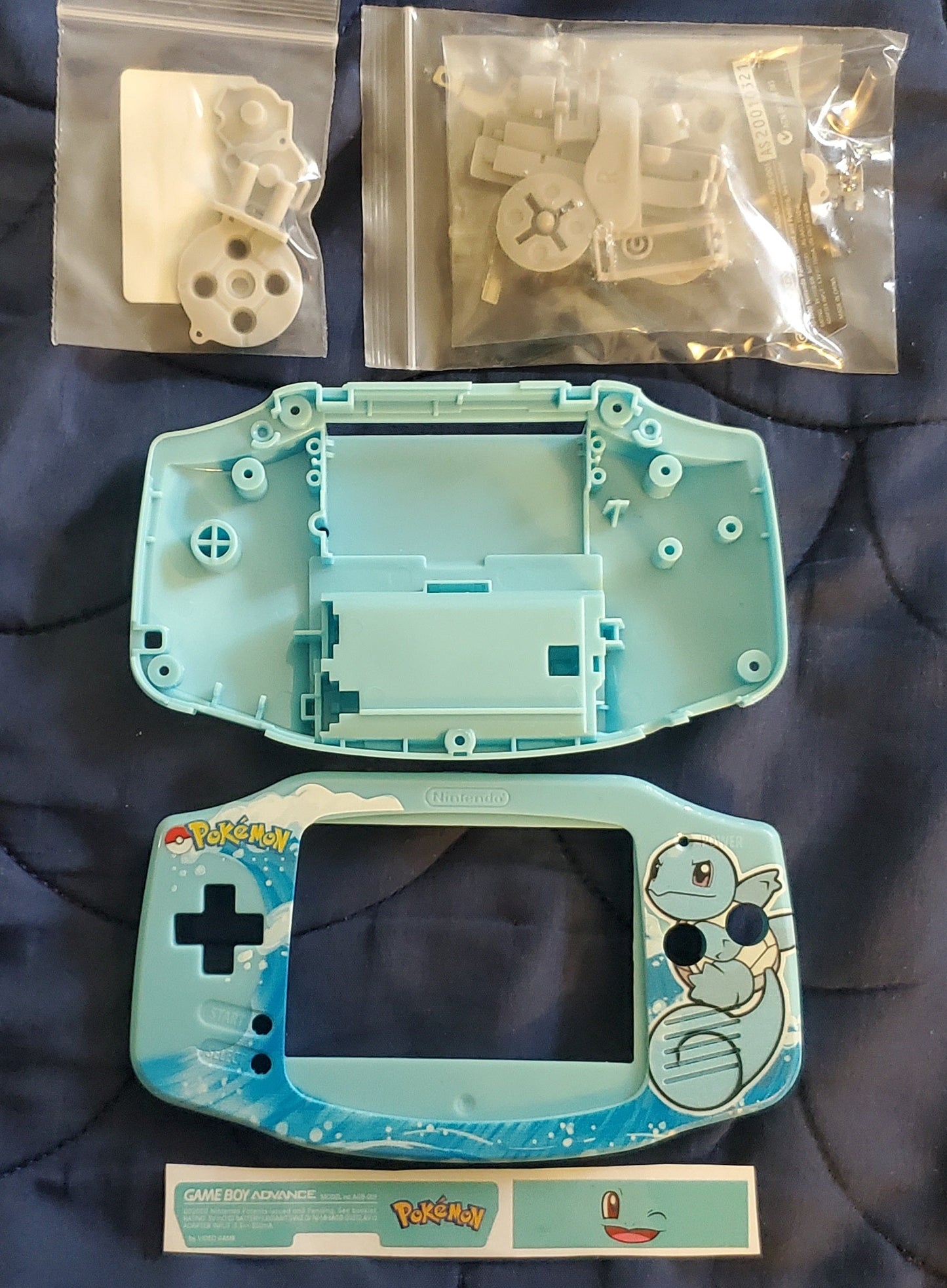 GBA Game Boy Advance Case Replacement Shell Full Housing Pokemon