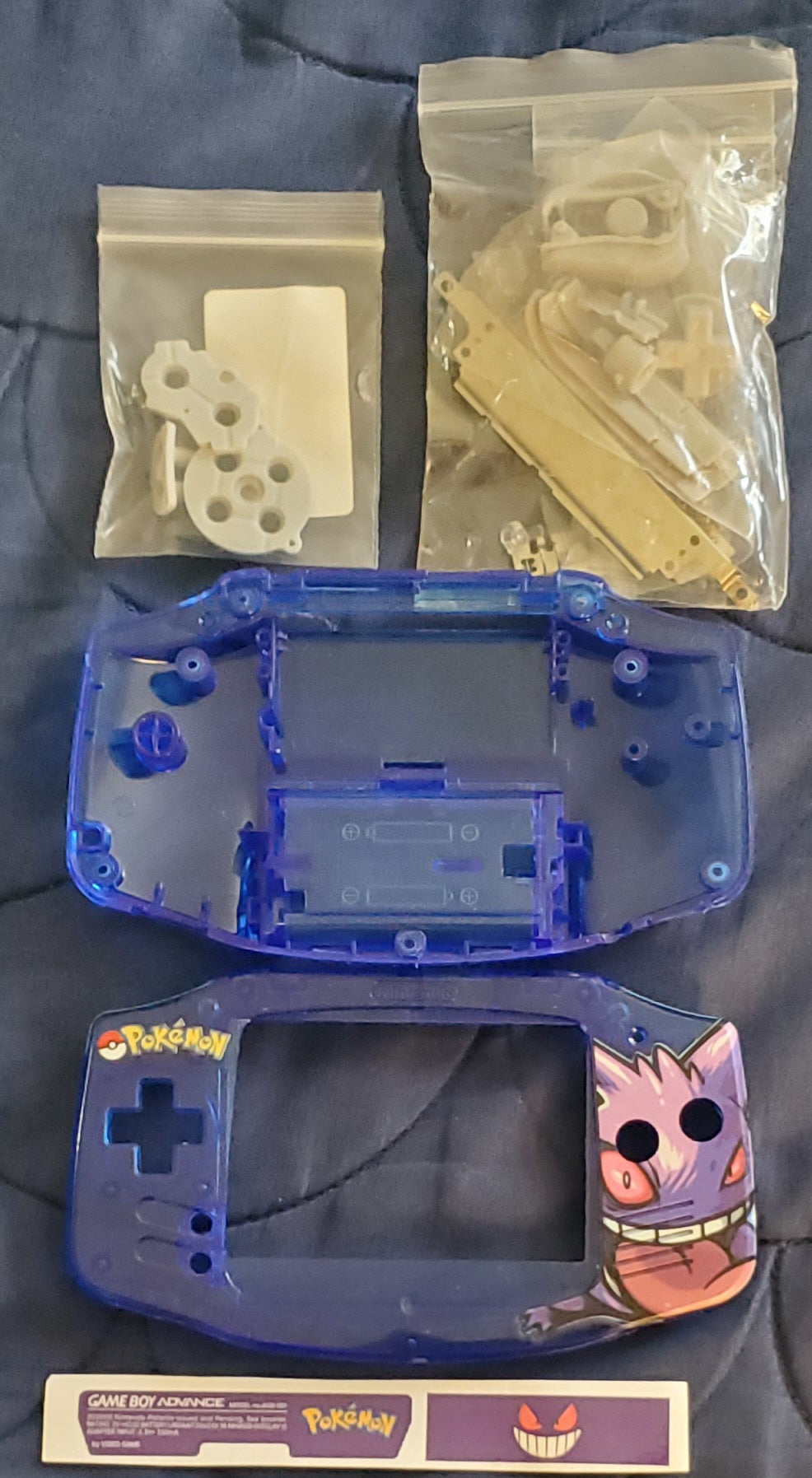 GBA Game Boy Advance Case Replacement Shell Full Housing Pokemon