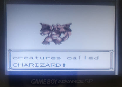 Pokemon Zard Version GBC Video Game Gameboy Color ROM Hack