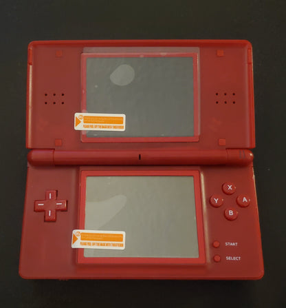 Nintendo DS Lite Console Red Mario NDS, DSL, DSi, and GBA