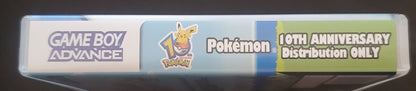 Pokemon 10th Anniversary Distribution Cartridge GBA Game Boy Advance