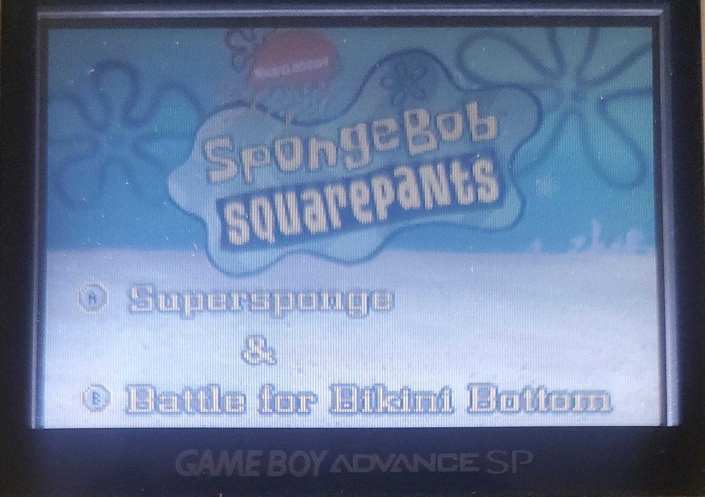 SpongeBob SquarePants Battle Bikini Bottom GBA Video Game Boy Advance
