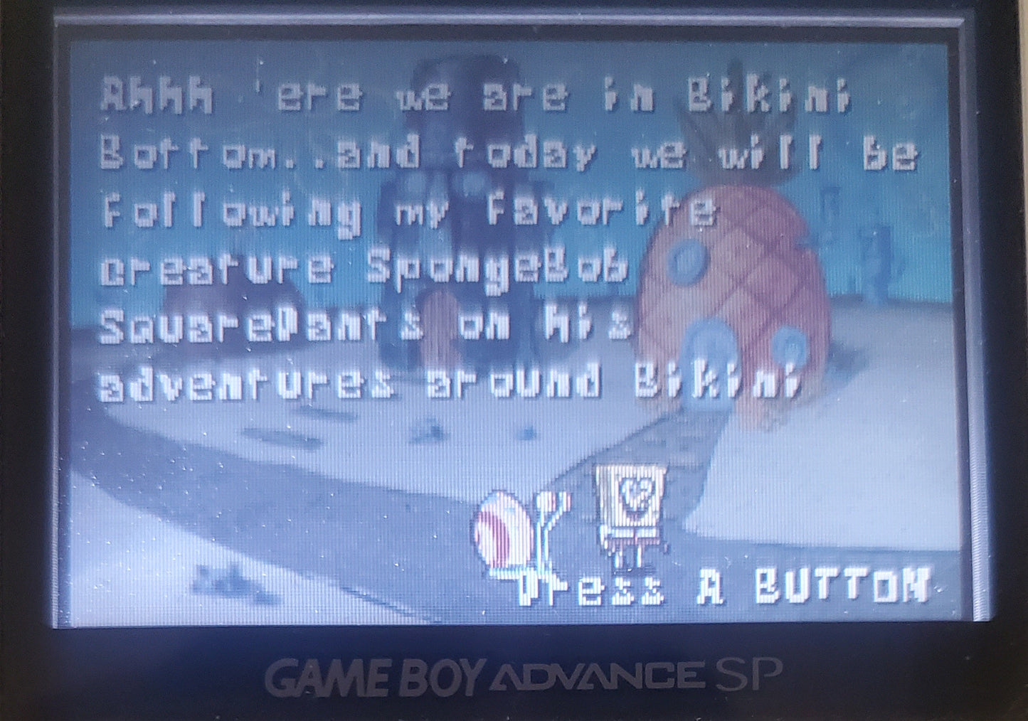SpongeBob SquarePants Battle Bikini Bottom GBA Video Game Boy Advance