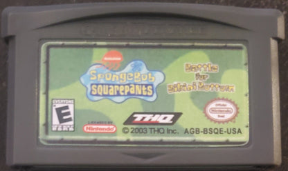 SpongeBob SquarePants Battle Bikini Bottom GBA Video Game Boy Advance