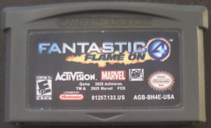 Fantastic 4 Flame On GBA Video Game Cartridge Game Boy Advance 2005