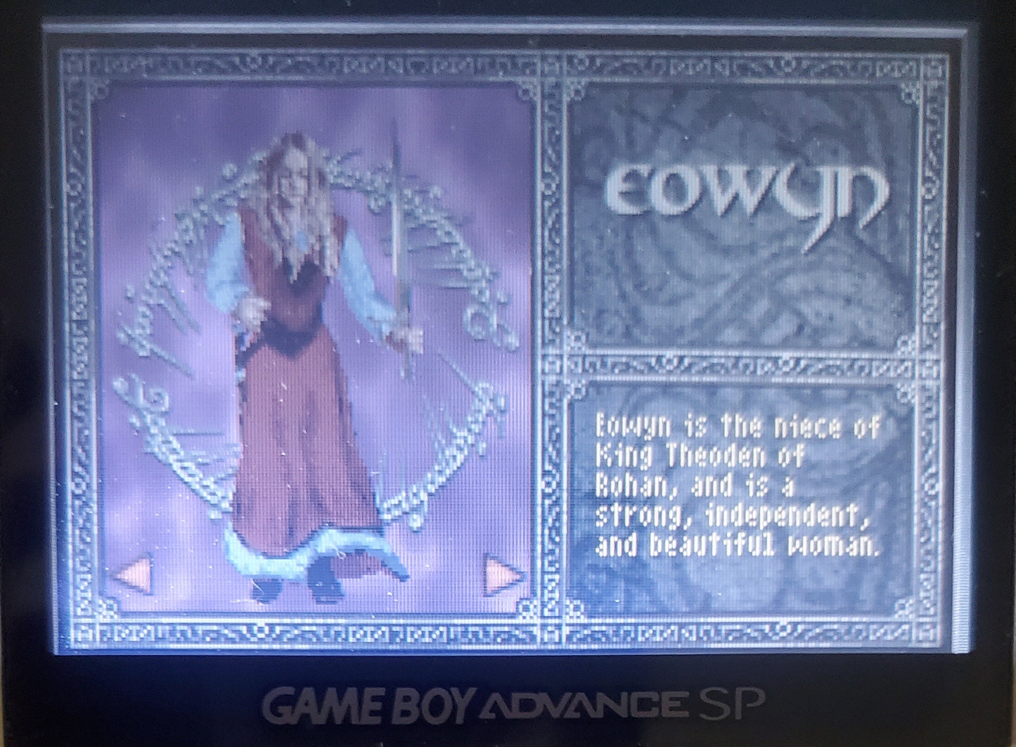 Lord of the Rings The Two Towers GBA Video Game Boy Advance 2002