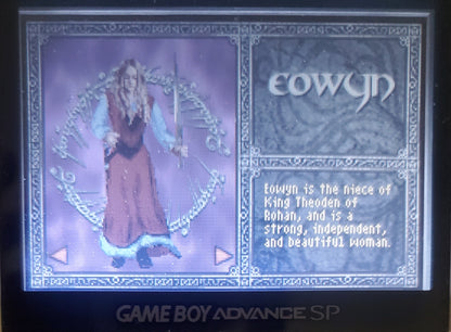 Lord of the Rings The Two Towers GBA Video Game Boy Advance 2002