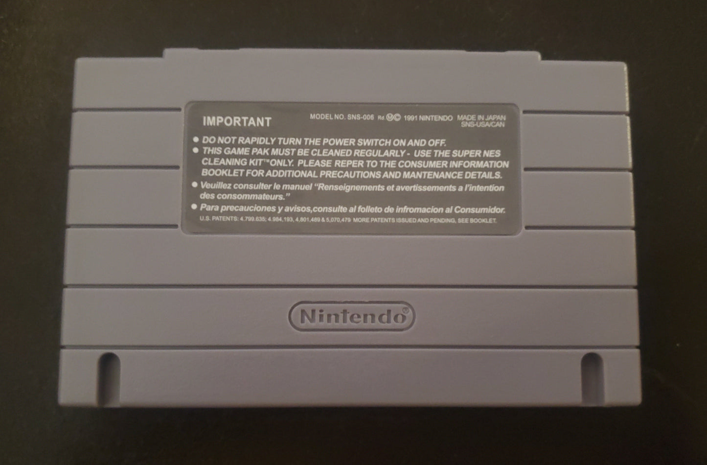 Earthbound SNES Video Game Cartridge Super Nintendo 1995