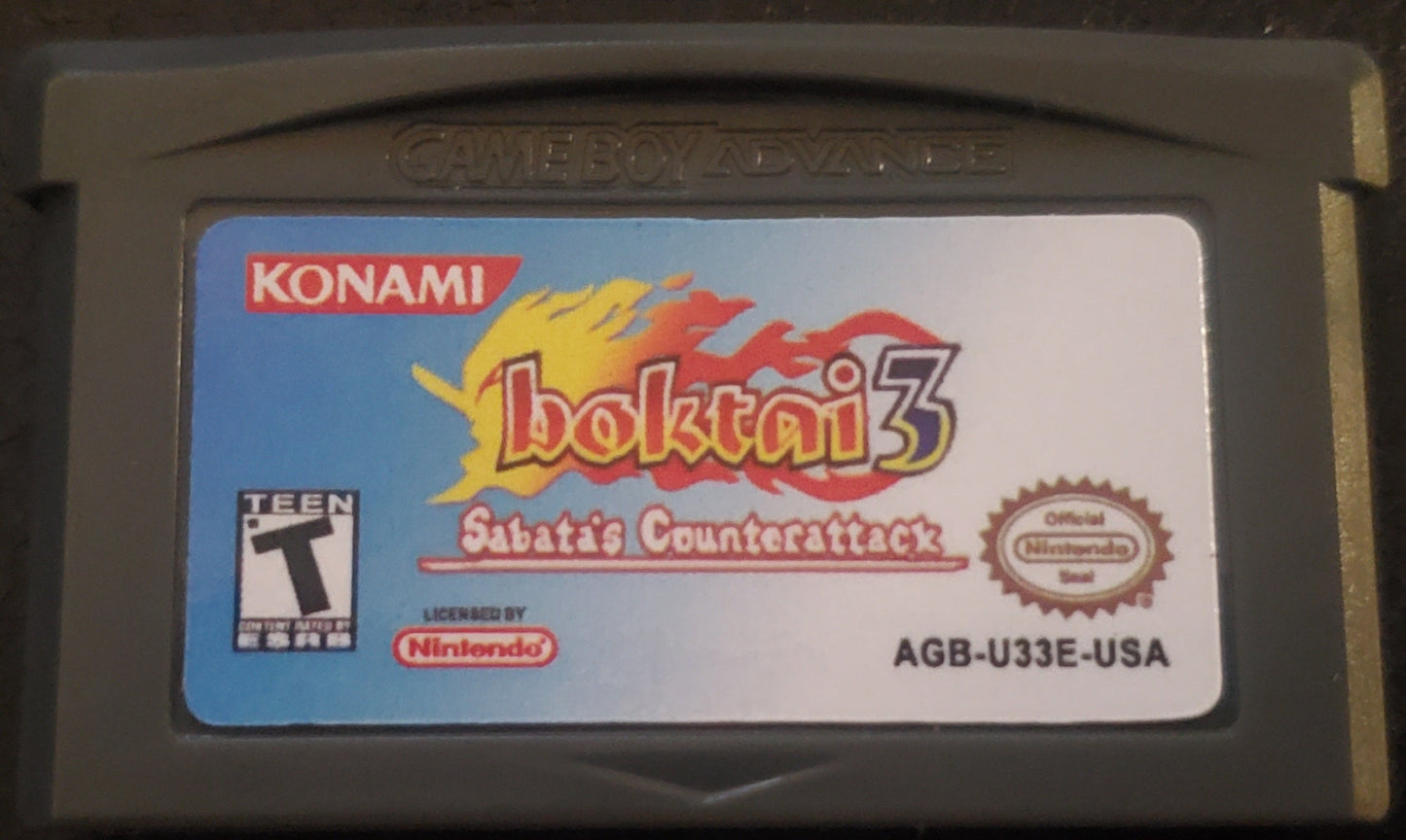 Boktai 3: Sabata's Counterattack GBA Video Game Boy Advance 2005