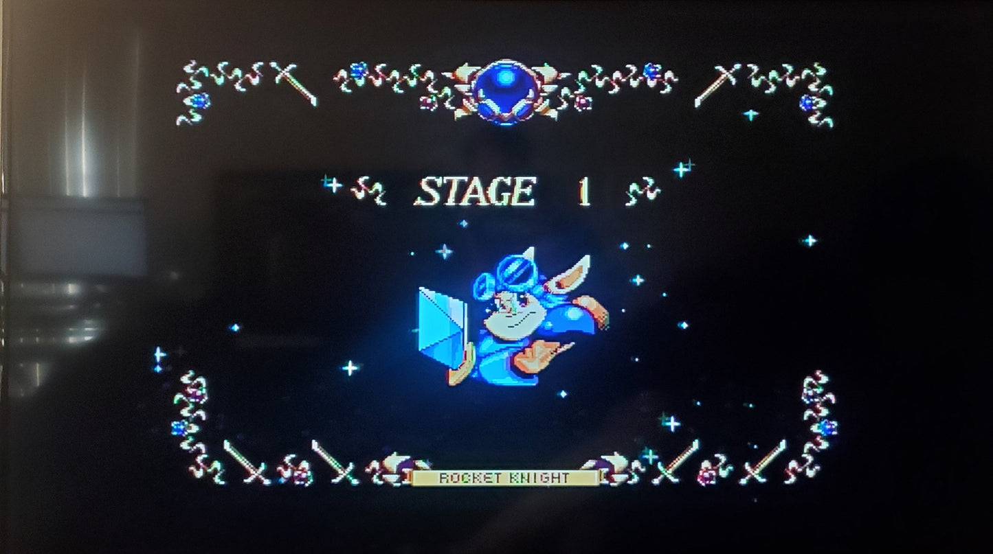 Rocket Knight Adventures Sega Genesis Mega Drive Video Game Cartridge