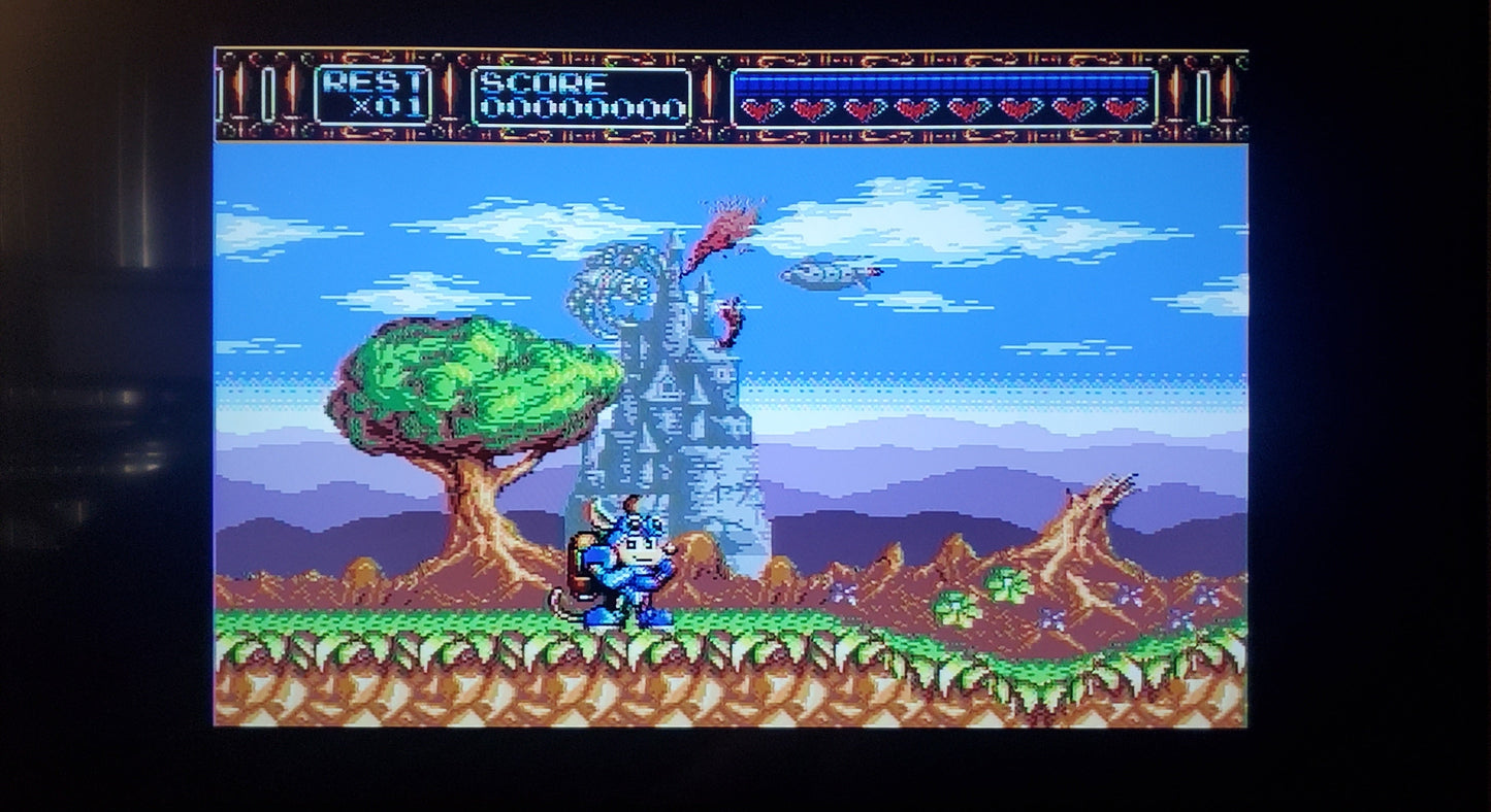 Rocket Knight Adventures Sega Genesis Mega Drive Video Game Cartridge