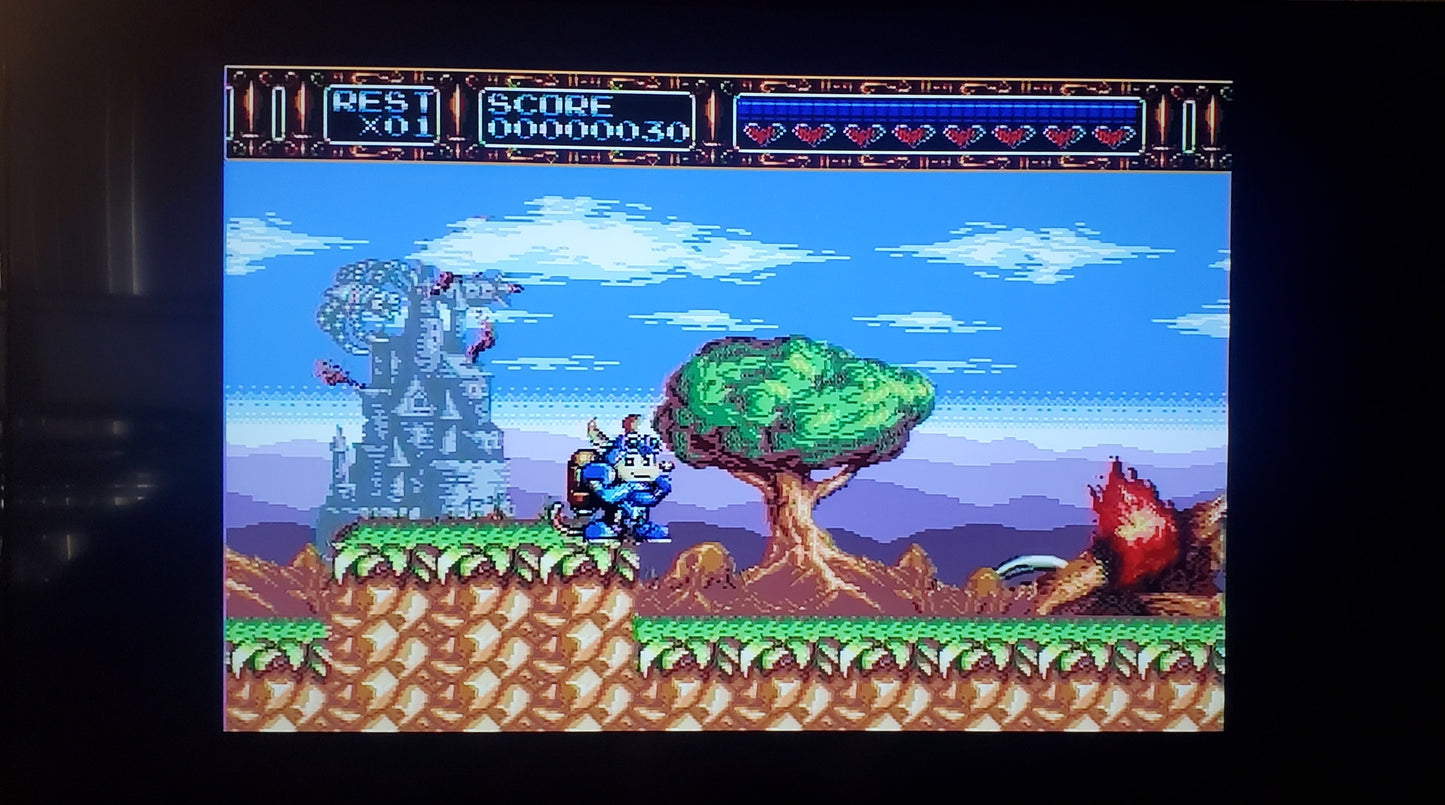 Rocket Knight Adventures Sega Genesis Mega Drive Video Game Cartridge