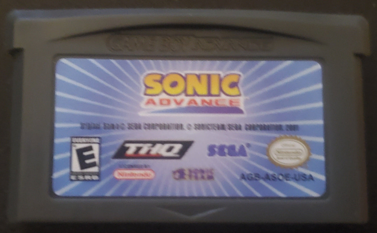 Sonic Advance 1 GBA Video Game Cartridge Nintendo Game Boy Advance
