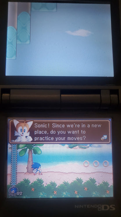 Sonic Rush Adventure NDS Video Game Cartridge Nintendo DS 2007