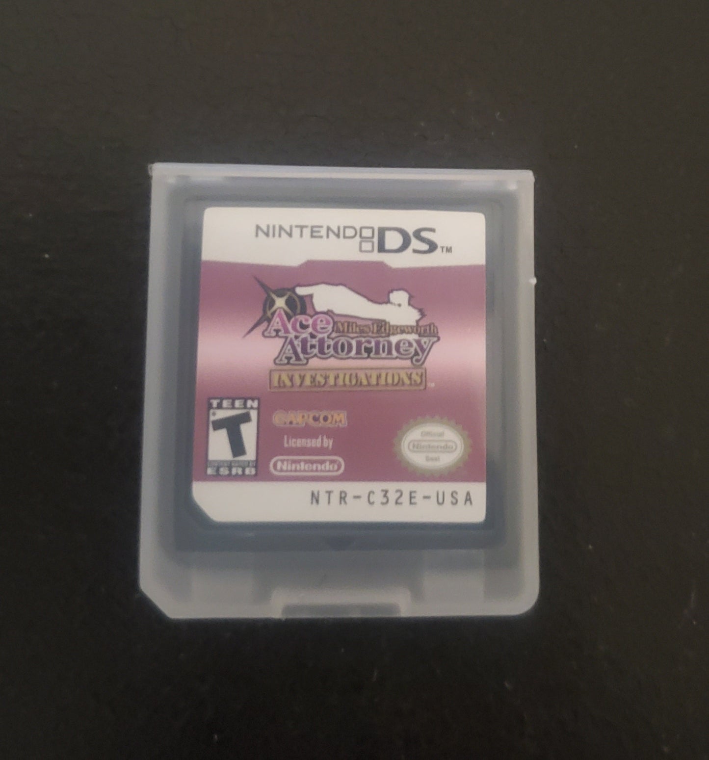 Ace Attorney Investigations Miles Edgeworth NDS Video Game Nintendo DS