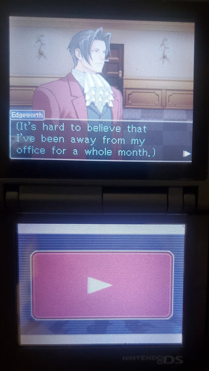 Ace Attorney Investigations Miles Edgeworth NDS Video Game Nintendo DS