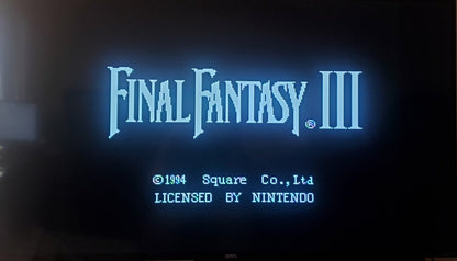 Final Fantasy 3 SNES Video Game Cartridge Super Nintendo 1994