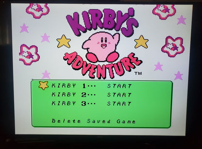 Kirby's Adventure NES Video Game Nintendo Entertainment System 1993
