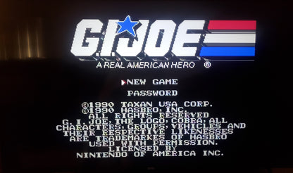 G.I. Joe American Hero NES Video Game Nintendo Entertainment System
