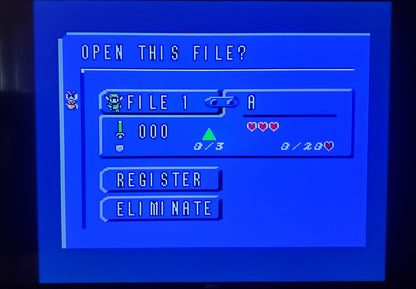Zelda The Legend of Link NES Video Game Nintendo Entertainment System