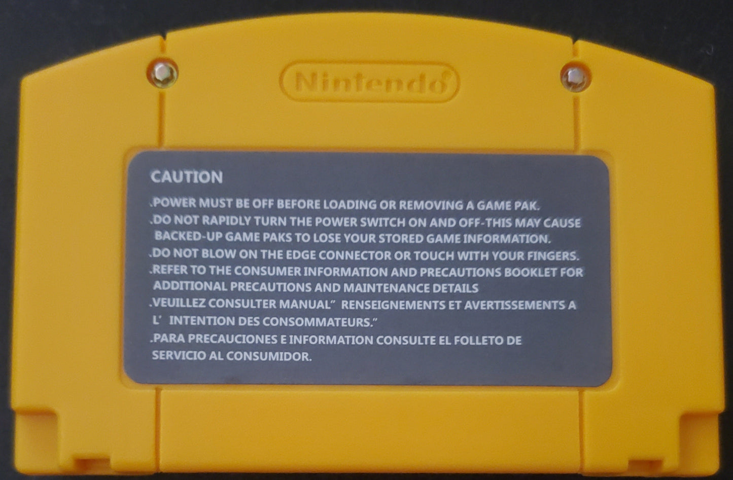 Pokemon Yellow N64 Nintendo 64 Video Game Cartridge ROM Hack