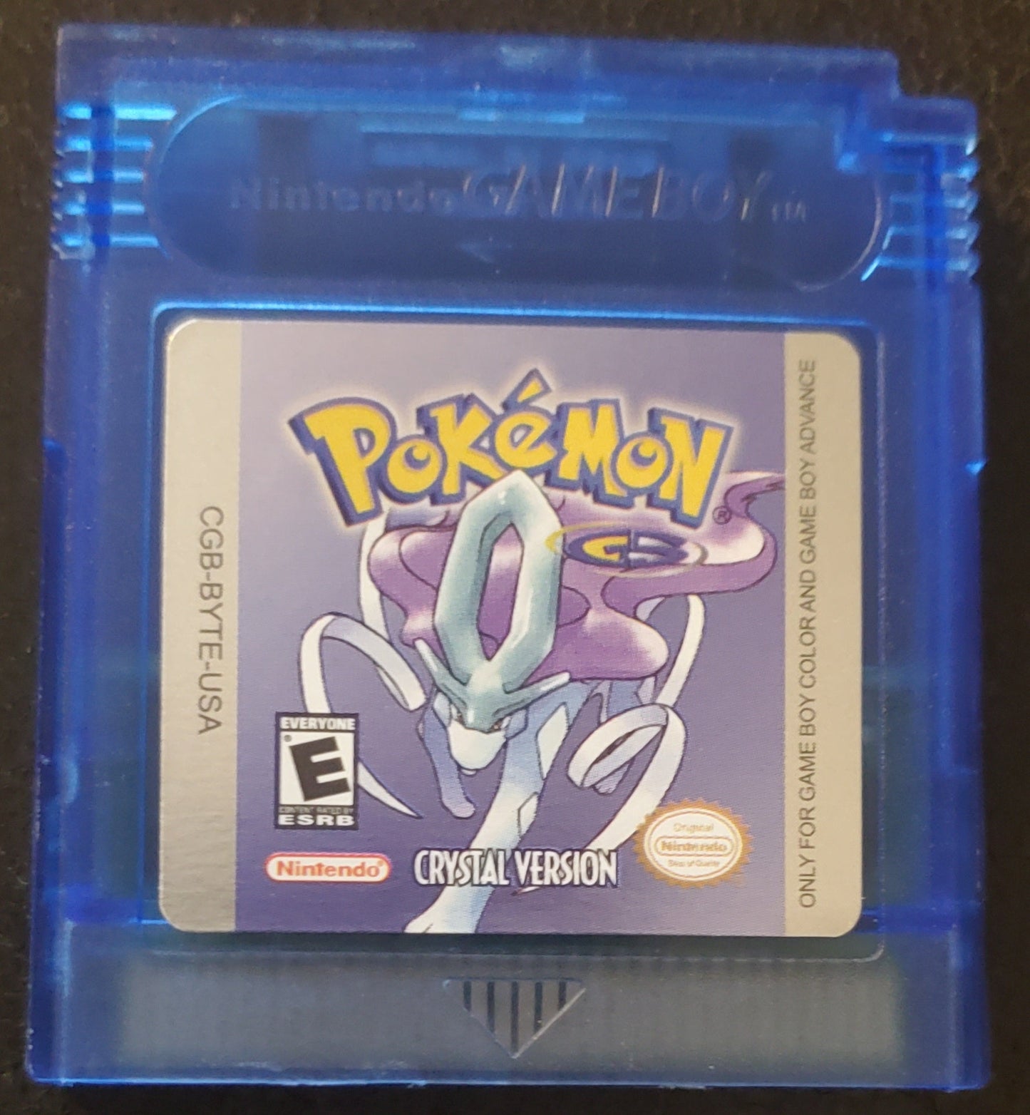 Pokemon Crystal GBC Gameboy Color Video Game Cartridge 2001