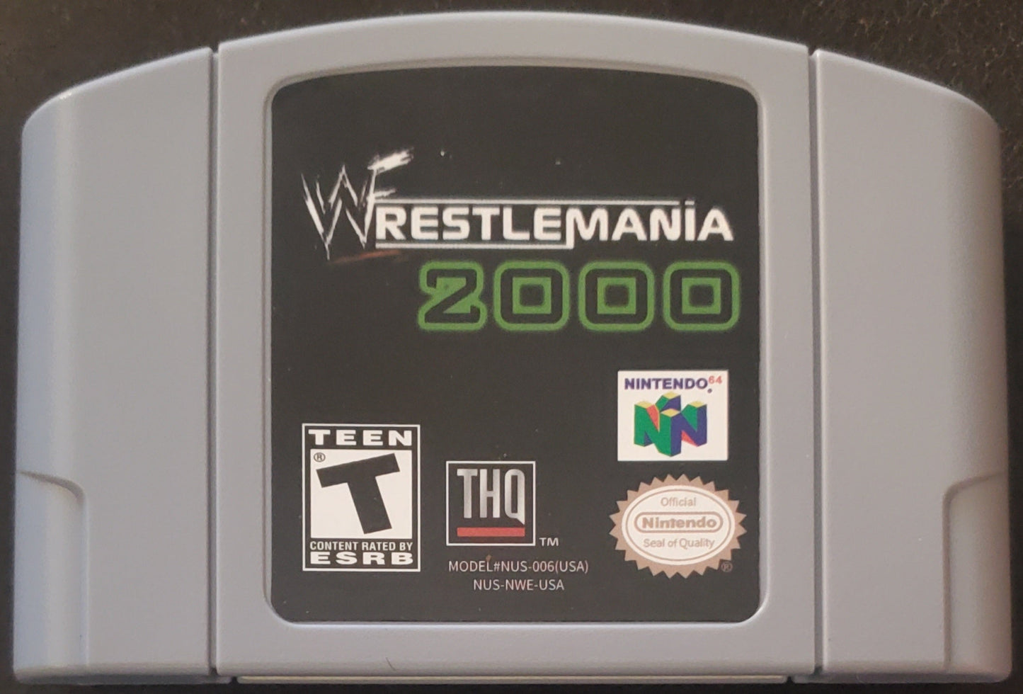 Wrestlemania 2000 N64 Nintendo 64 Video Game Cartridge 1999