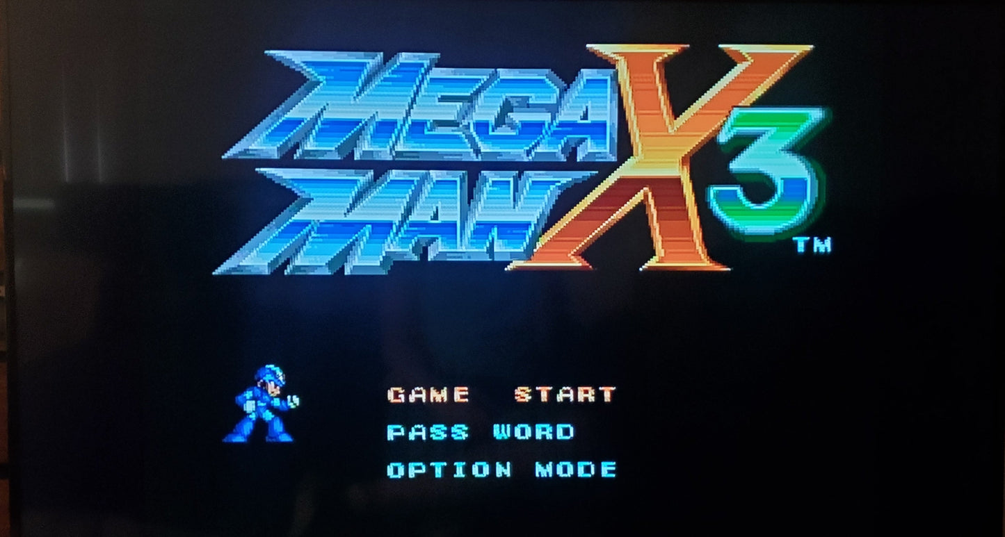 Mega Man X3 SNES Video Game Cartridge Super Nintendo 1995