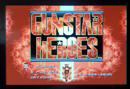 Gunstar Heroes Sega Genesis Mega Drive Video Game Cartridge 1993