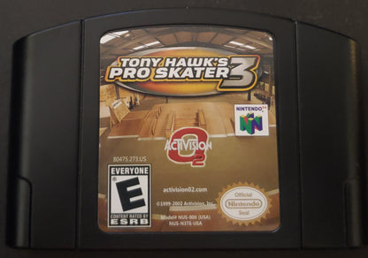 Tony Hawk’s Pro Skater 3 N64 Nintendo 64 Video Game Cartridge 2002