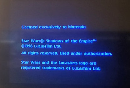 Star Wars: Shadows of the Empire N64 Nintendo 64 Video Game Cartridge