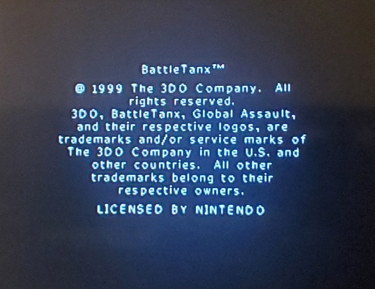 BattleTanx: Global Assault N64 Nintendo 64 Video Game Cartridge 1999