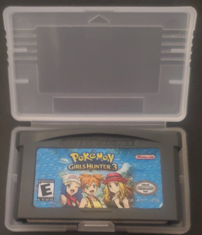 Pokemon Girls Hunter 3 GBA Pokemon ROM Hack Video Game Boy Advance