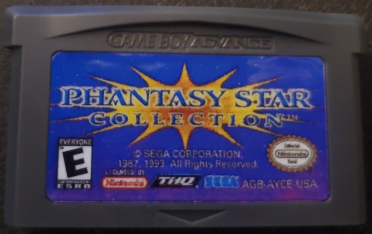 Phantasy Star Collection GBA Video Game Boy Advance Nintendo 2003