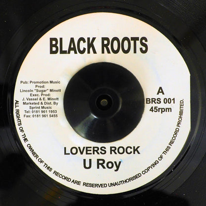 U Roy - Lovers Rock  /  Version (rhythm: "Jackie Mittoo - Henry The Great") [New Vinyl 7"]