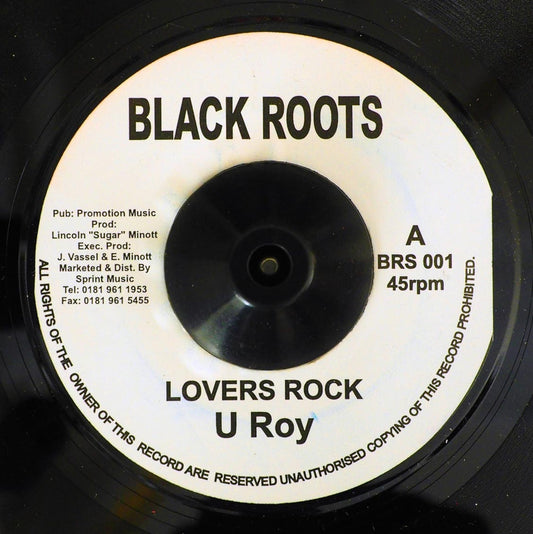 U Roy - Lovers Rock  /  Version (rhythm: "Jackie Mittoo - Henry The Great") [New] [New Vinyl 7"]