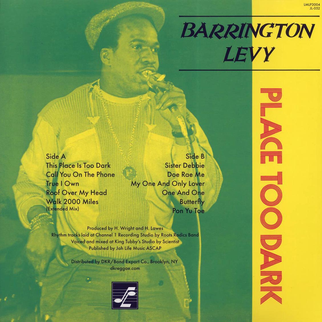 Barrington Levy - Place Too Dark [New Vinyl LP]